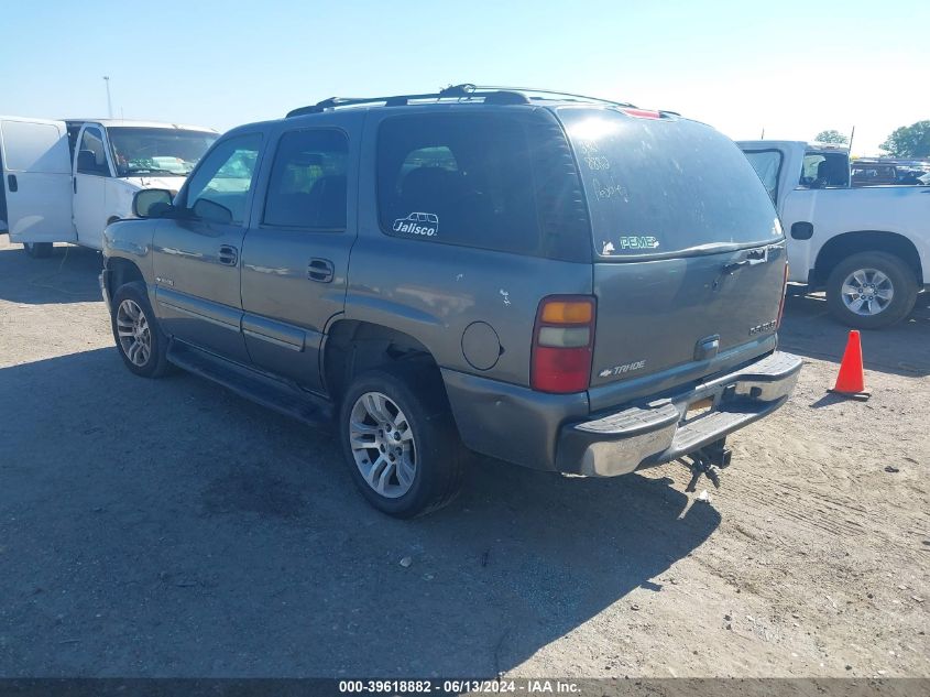 2002 Chevrolet Tahoe Lt VIN: 1GNEC13T72R232366 Lot: 39618882