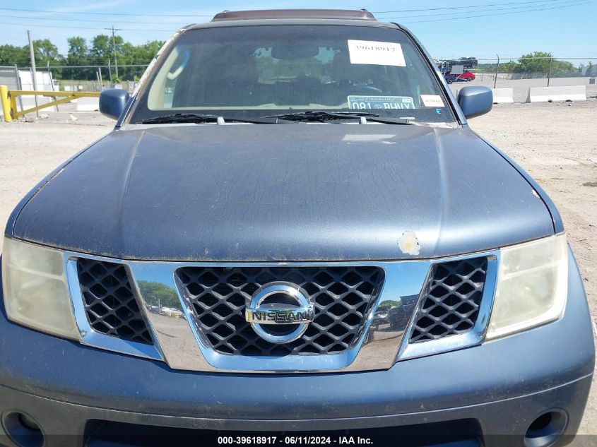 2005 Nissan Pathfinder Le VIN: 5N1AR18U65C775721 Lot: 39618917