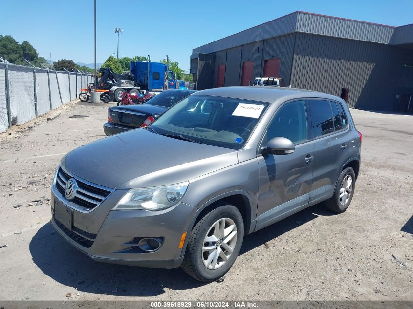 2011 Volkswagen Tiguan S VIN: WVGBV7AX8BW531229 Lot: 39618929