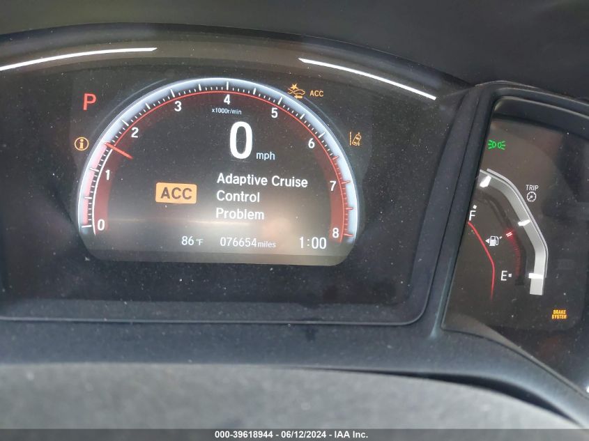 2019 Honda Civic Sport VIN: SHHFK7H42KU413559 Lot: 39618944