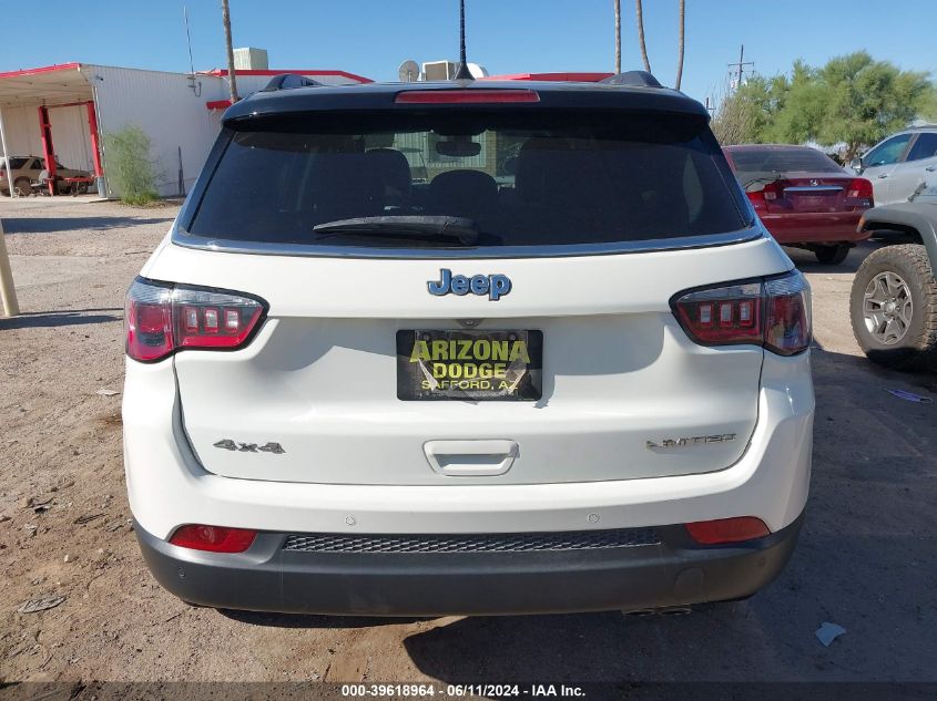 2018 Jeep Compass Limited 4X4 VIN: 3C4NJDCB2JT355778 Lot: 39618964