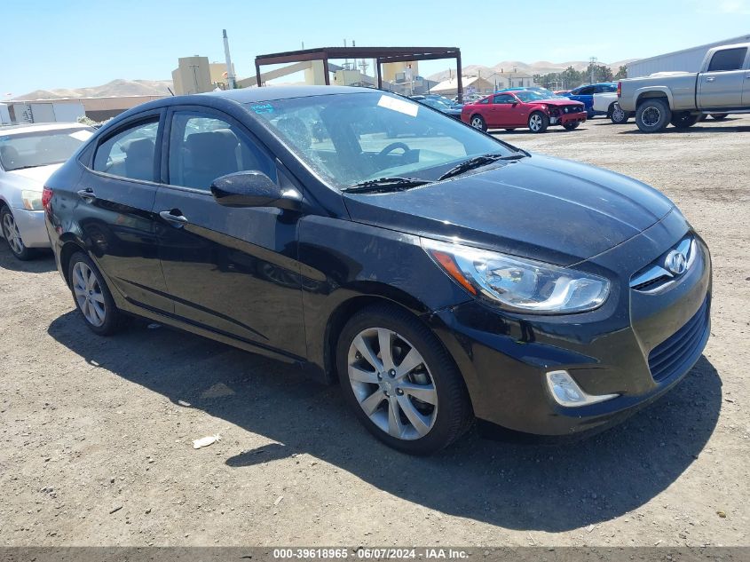 2013 Hyundai Accent Gls VIN: KMHCU4AE6DU313745 Lot: 39618965