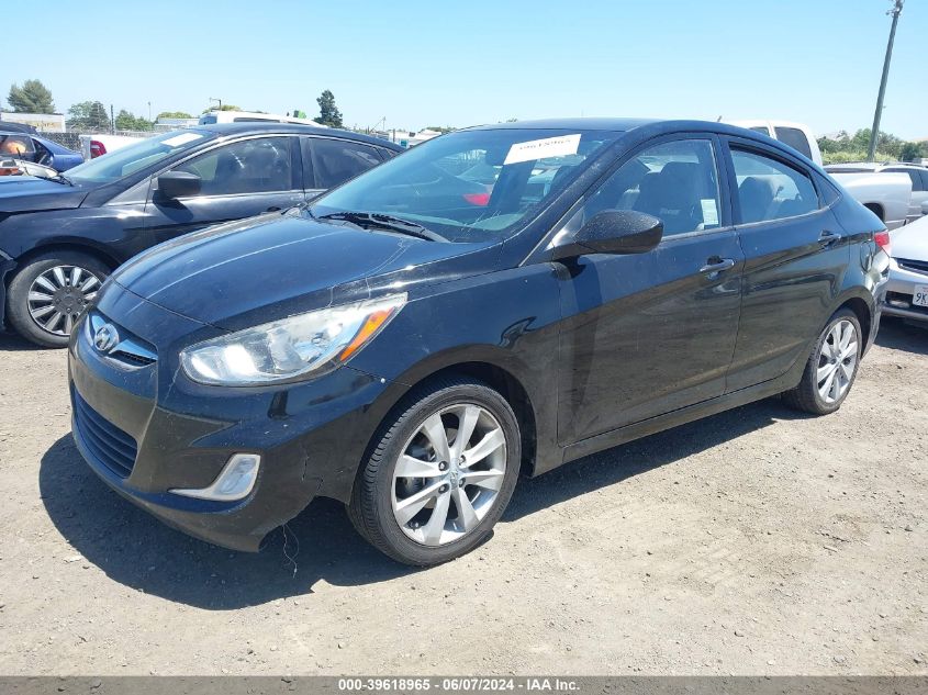 2013 Hyundai Accent Gls VIN: KMHCU4AE6DU313745 Lot: 39618965