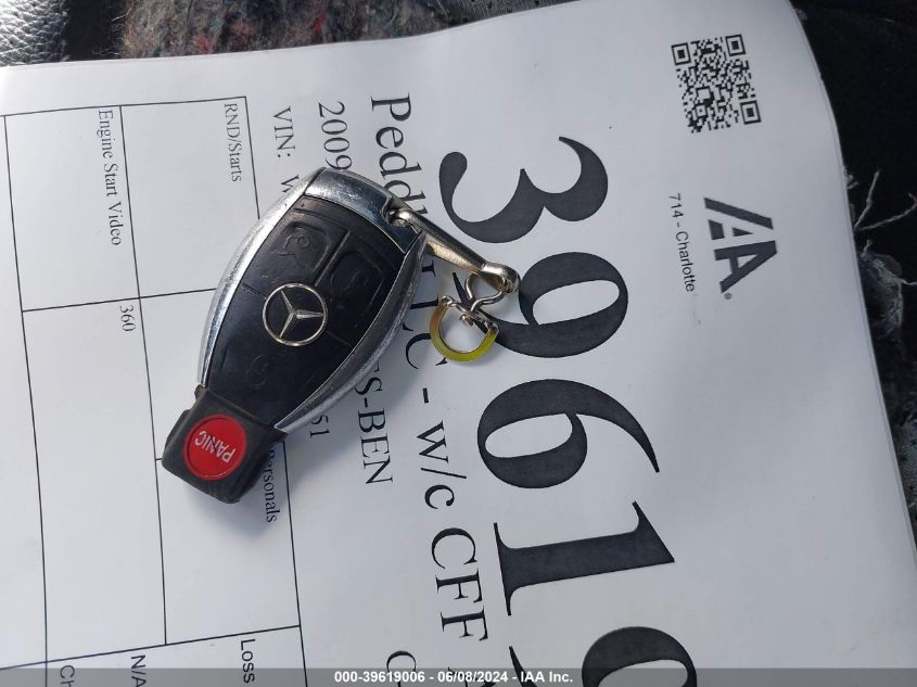 2009 Mercedes-Benz C 300 Luxury/Sport VIN: WDDGF54X49R079351 Lot: 39619006