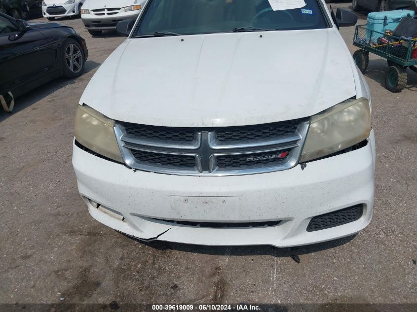 2013 Dodge Avenger Se V6 VIN: 1C3CDZAG3DN682709 Lot: 39619009