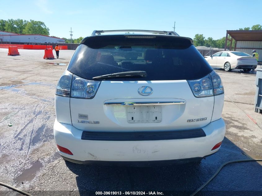 2008 Lexus Rx 350 VIN: 2T2HK31U28C059838 Lot: 39619013