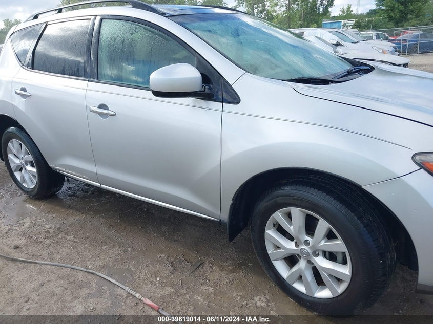 2011 Nissan Murano S/Sl/Le VIN: JN8AZ1MU6BW051374 Lot: 39619014