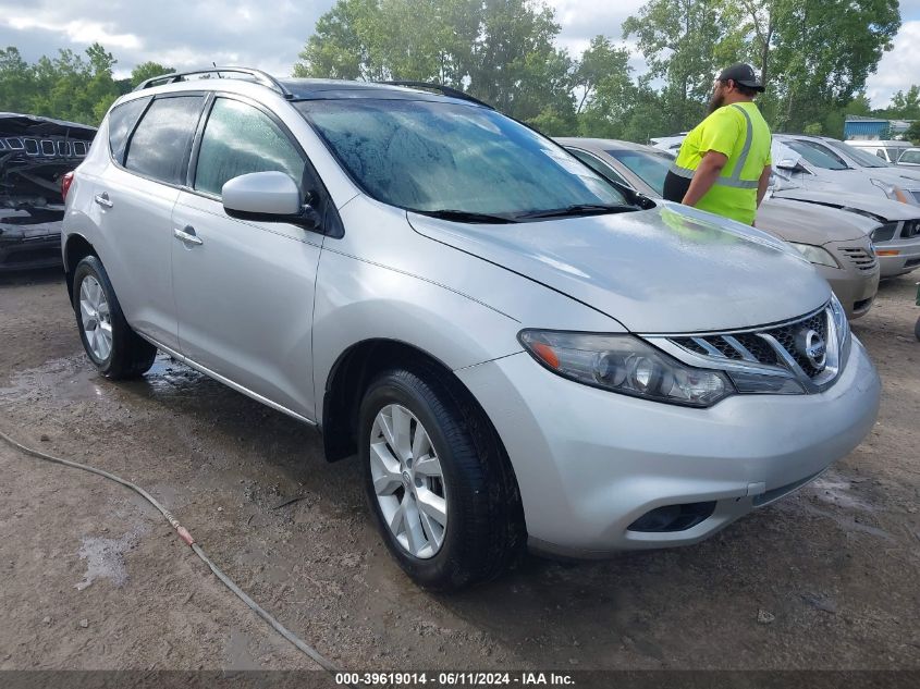 2011 Nissan Murano S/Sl/Le VIN: JN8AZ1MU6BW051374 Lot: 39619014