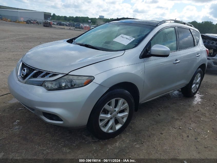 2011 Nissan Murano S/Sl/Le VIN: JN8AZ1MU6BW051374 Lot: 39619014