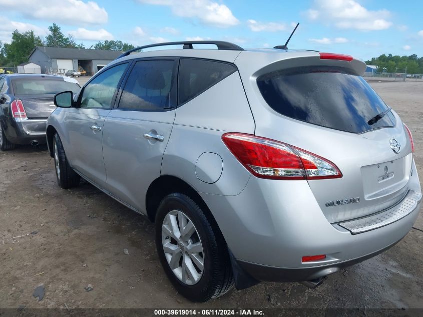 2011 Nissan Murano S/Sl/Le VIN: JN8AZ1MU6BW051374 Lot: 39619014