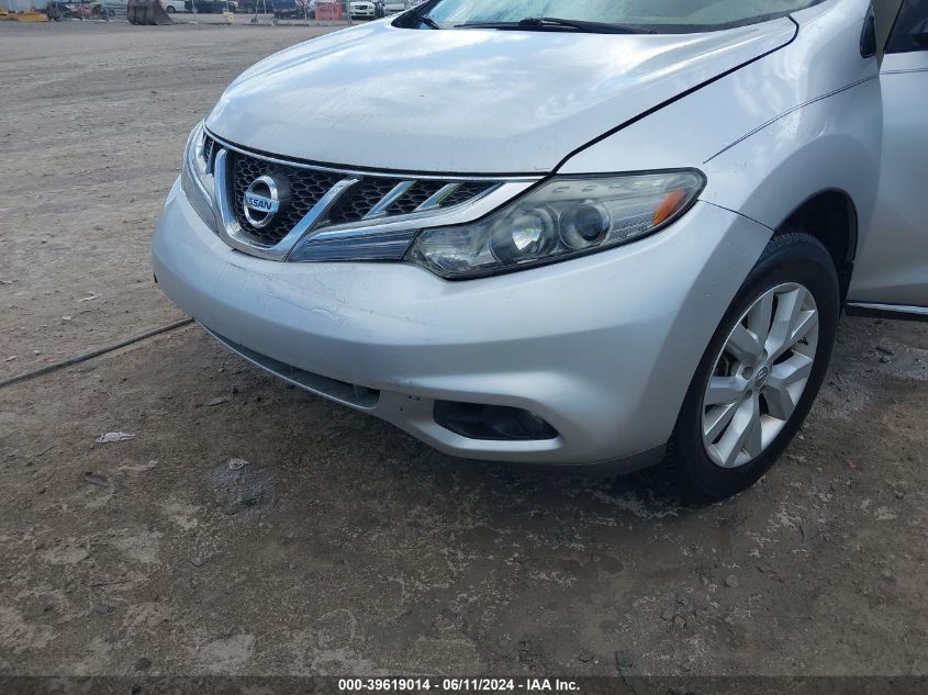 2011 Nissan Murano S/Sl/Le VIN: JN8AZ1MU6BW051374 Lot: 39619014