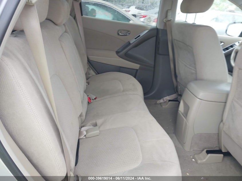 2011 Nissan Murano S/Sl/Le VIN: JN8AZ1MU6BW051374 Lot: 39619014