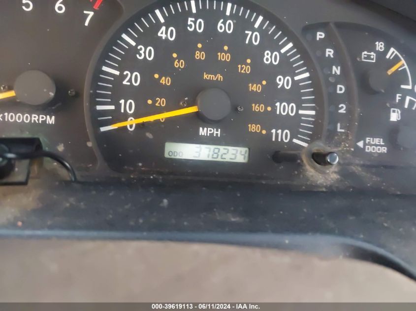 2002 Toyota Tundra Sr5 V8 VIN: 5TBBT44152S293140 Lot: 39619113