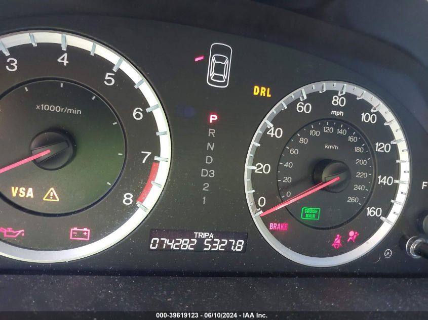 2009 Honda Accord 2.4 Ex-L VIN: 1HGCS128X9A001925 Lot: 39619123