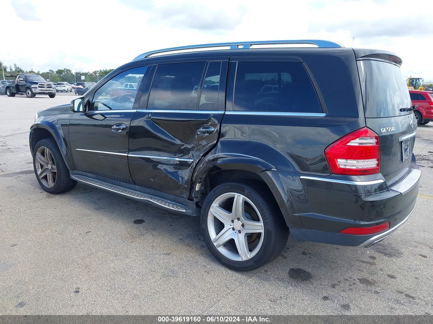 2011 Mercedes-Benz Gl 550 4Matic VIN: 4JGBF8GE8BA640523 Lot: 39619160