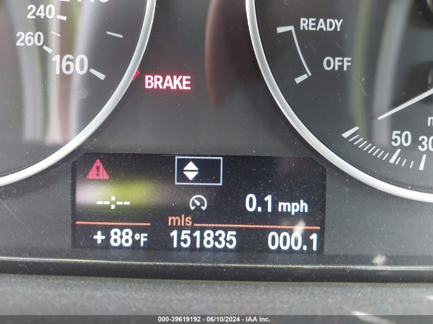 2013 BMW 320I VIN: WBA3B1C51DF078341 Lot: 39619192