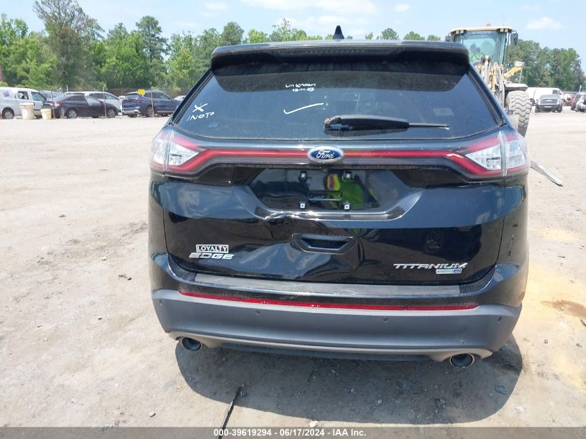 2018 Ford Edge Titanium VIN: 2FMPK4K93JBB80372 Lot: 39619294