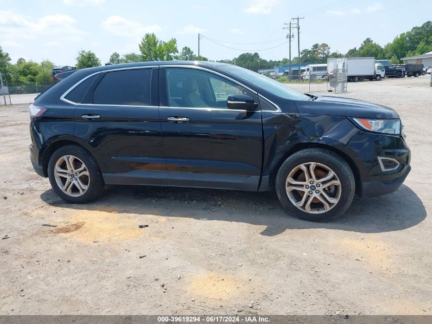 2018 Ford Edge Titanium VIN: 2FMPK4K93JBB80372 Lot: 39619294