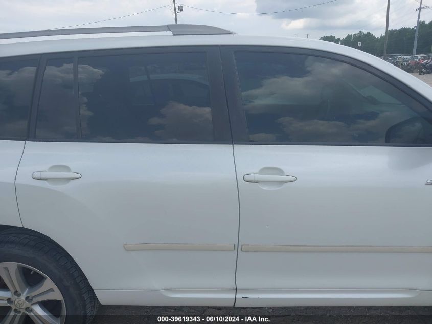 2008 Toyota Highlander Sport VIN: JTEDS43AX82037558 Lot: 39619343