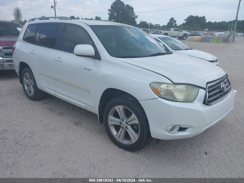 2008 Toyota Highlander Sport VIN: JTEDS43AX82037558 Lot: 39619343