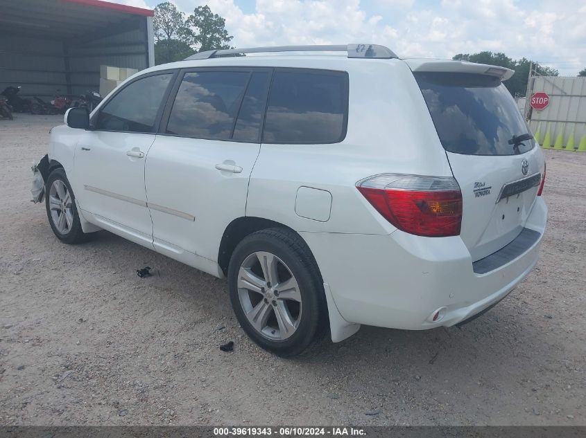 2008 Toyota Highlander Sport VIN: JTEDS43AX82037558 Lot: 39619343