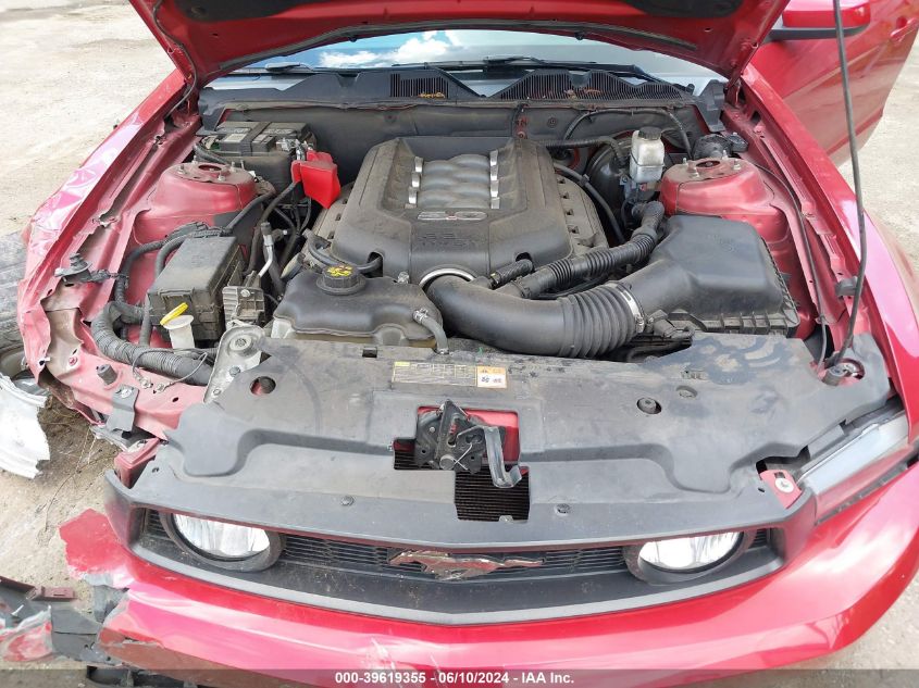 2012 Ford Mustang Gt Premium VIN: 1ZVBP8CF7C5252500 Lot: 39619355