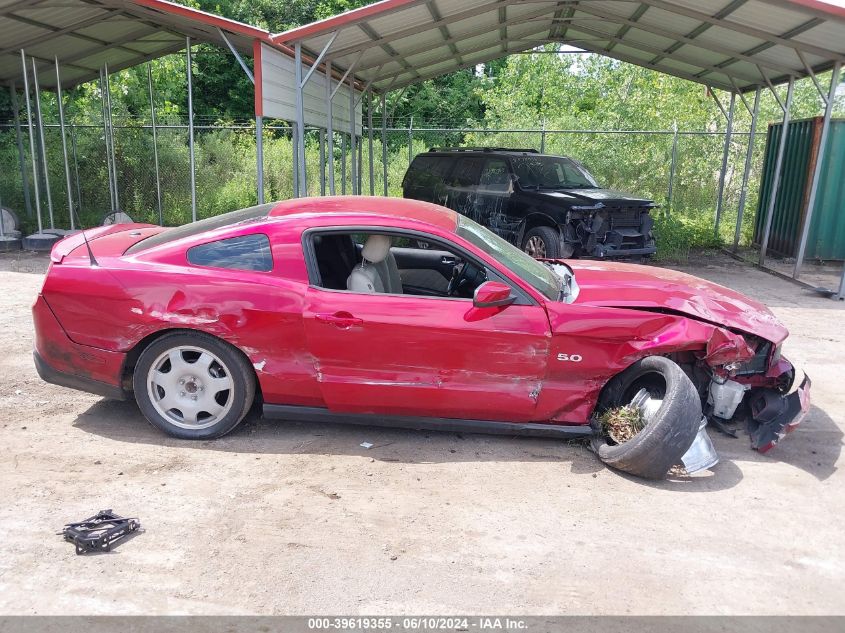 2012 Ford Mustang Gt Premium VIN: 1ZVBP8CF7C5252500 Lot: 39619355