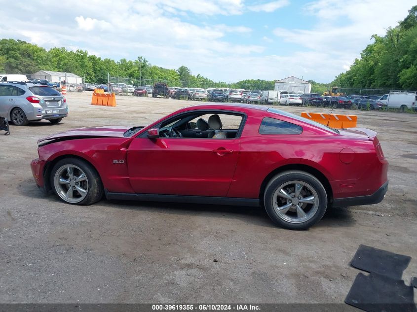 2012 Ford Mustang Gt Premium VIN: 1ZVBP8CF7C5252500 Lot: 39619355
