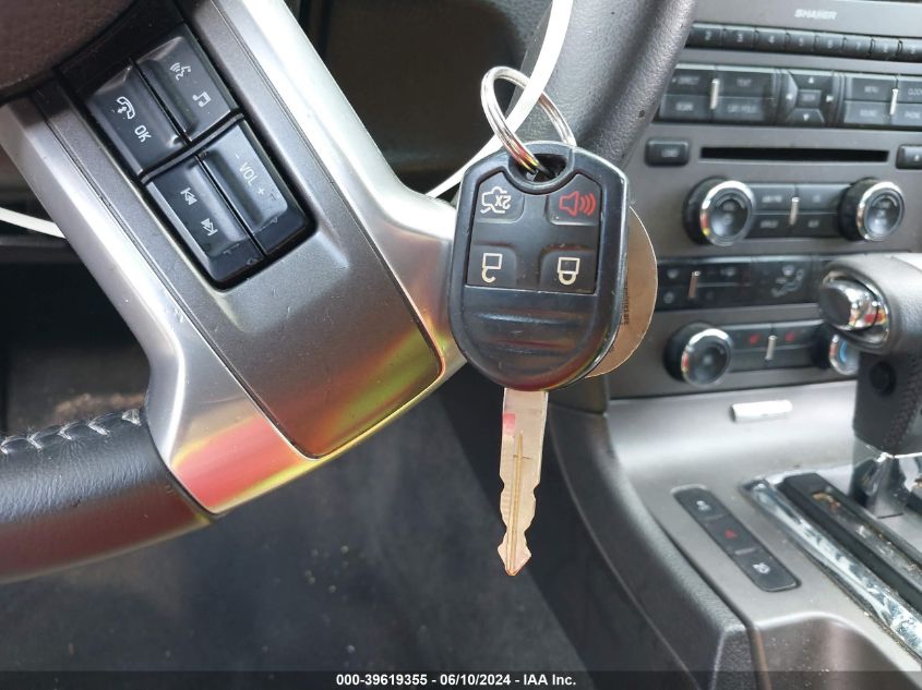 2012 Ford Mustang Gt Premium VIN: 1ZVBP8CF7C5252500 Lot: 39619355