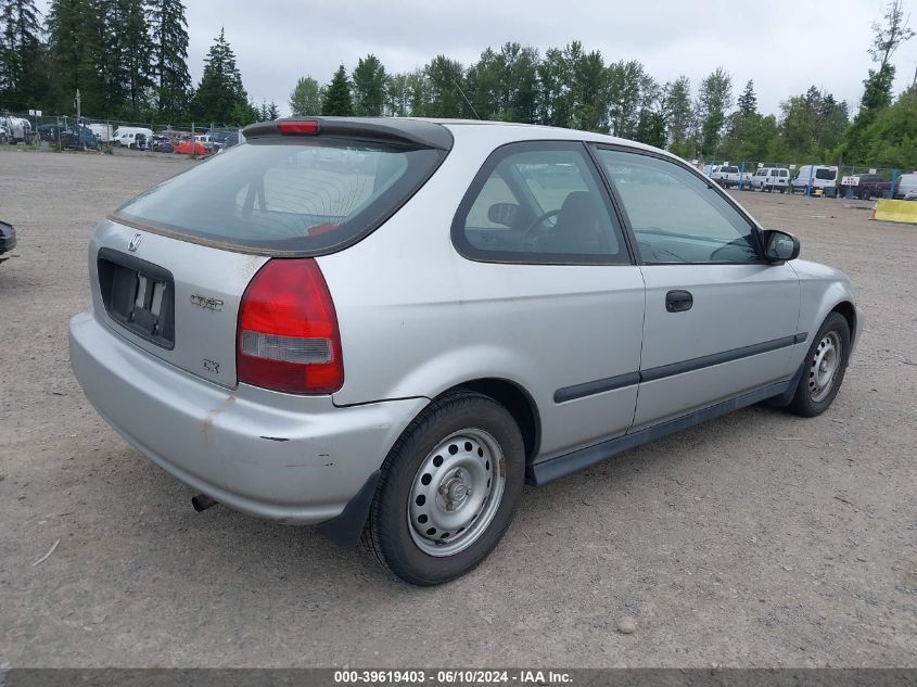 2000 Honda Civic Cx VIN: 2HGEJ6427YH103474 Lot: 39619403