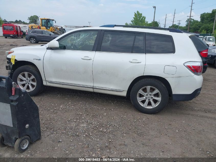 2013 Toyota Highlander Hybrid Base V6 VIN: JTEBC3EH5D2016782 Lot: 39619453