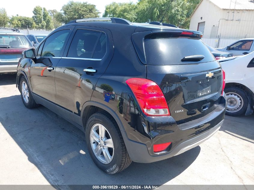 2018 Chevrolet Trax Lt VIN: 3GNCJLSB6JL375235 Lot: 39619529