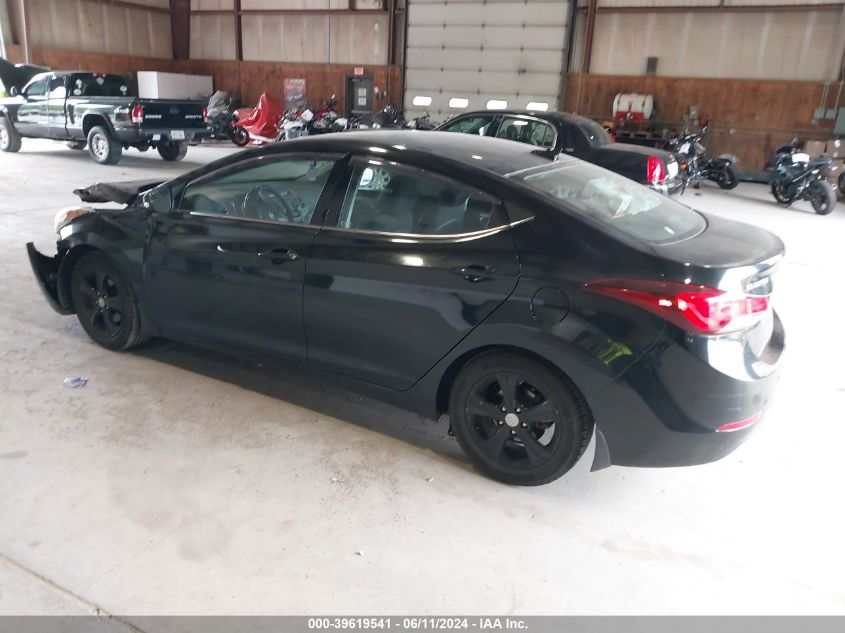 VIN 5NPDH4AE1GH799375 2016 Hyundai Elantra, Value E... no.3