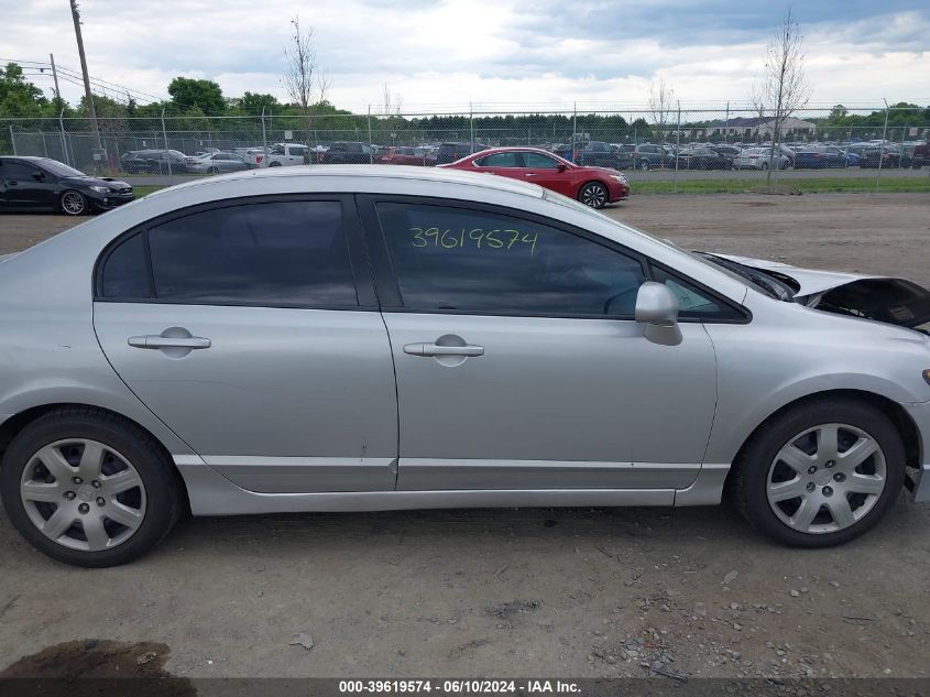2009 Honda Civic Lx VIN: 2HGFA16549H544821 Lot: 39619574