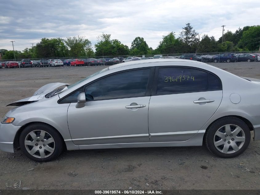 2009 Honda Civic Lx VIN: 2HGFA16549H544821 Lot: 39619574