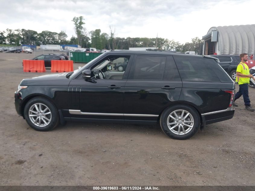 2016 Land Rover Range Rover 3.0L V6 Turbocharged Diesel Td6 VIN: SALGR2KF3GA289373 Lot: 39619603