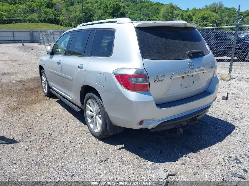 2008 Toyota Highlander Hybrid VIN: JTEEW41A782003427 Lot: 39619672