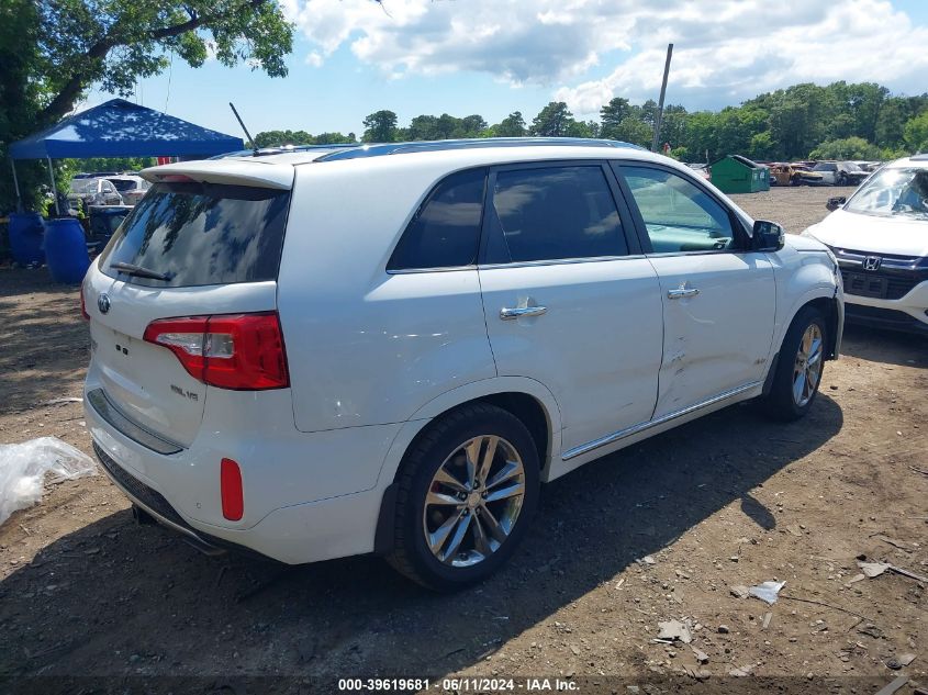 2015 Kia Sorento Limited V6 VIN: 5XYKWDA73FG625683 Lot: 39619681