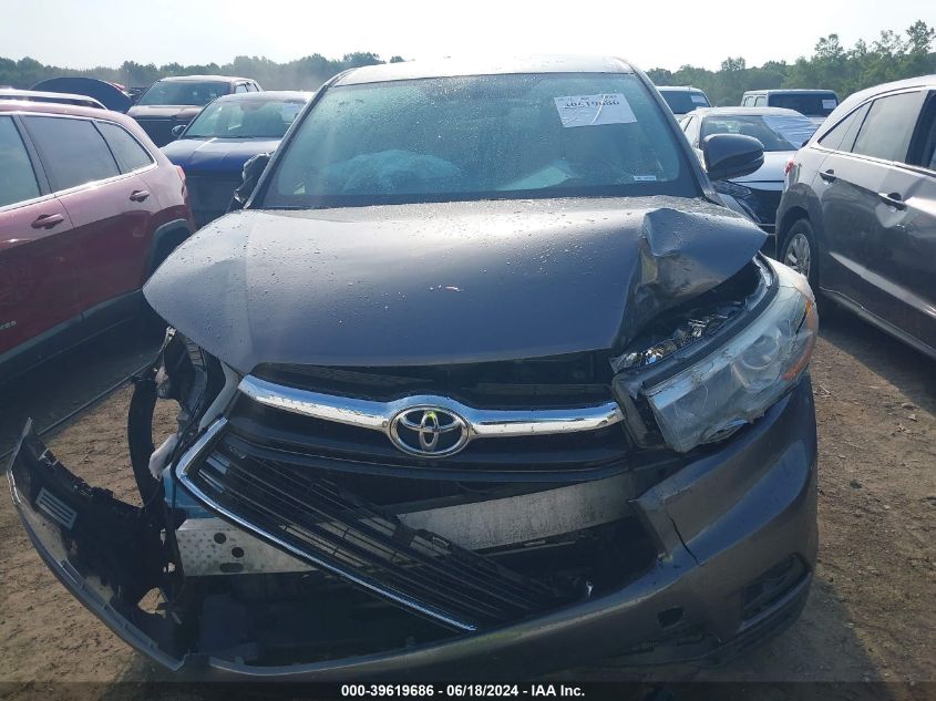 2015 Toyota Highlander Le V6 VIN: 5TDZKRFH8FS088885 Lot: 39619686