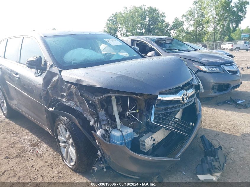 2015 Toyota Highlander Le V6 VIN: 5TDZKRFH8FS088885 Lot: 39619686