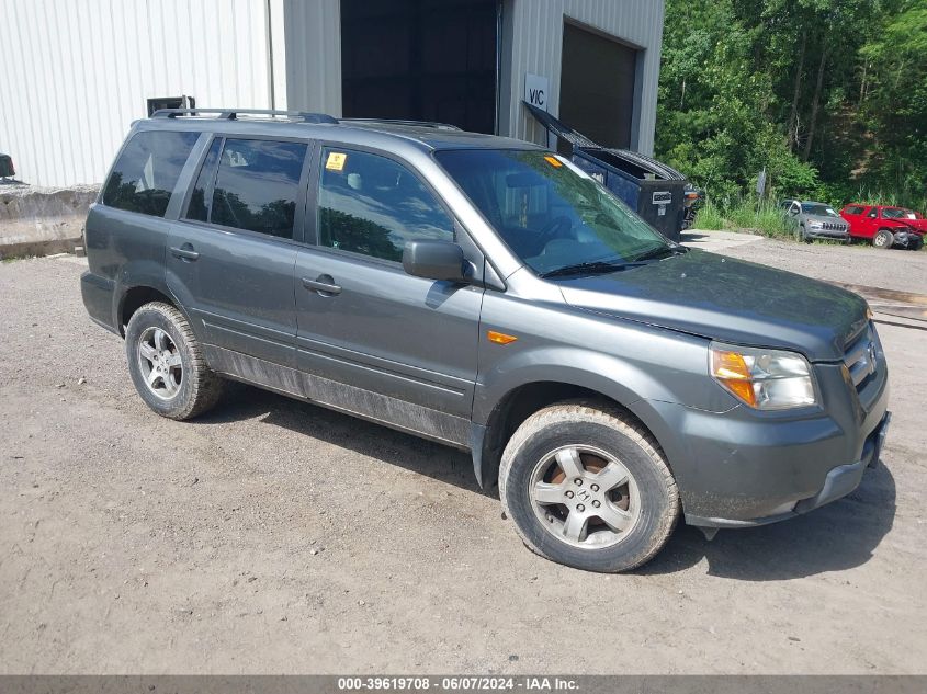 2008 Honda Pilot Ex-L VIN: 5FNYF185X8B009213 Lot: 39619708