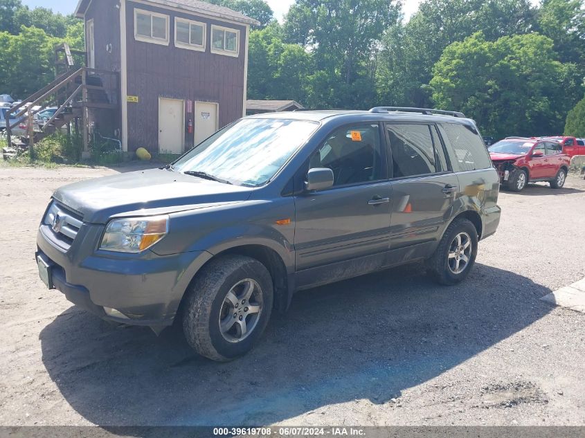 2008 Honda Pilot Ex-L VIN: 5FNYF185X8B009213 Lot: 39619708