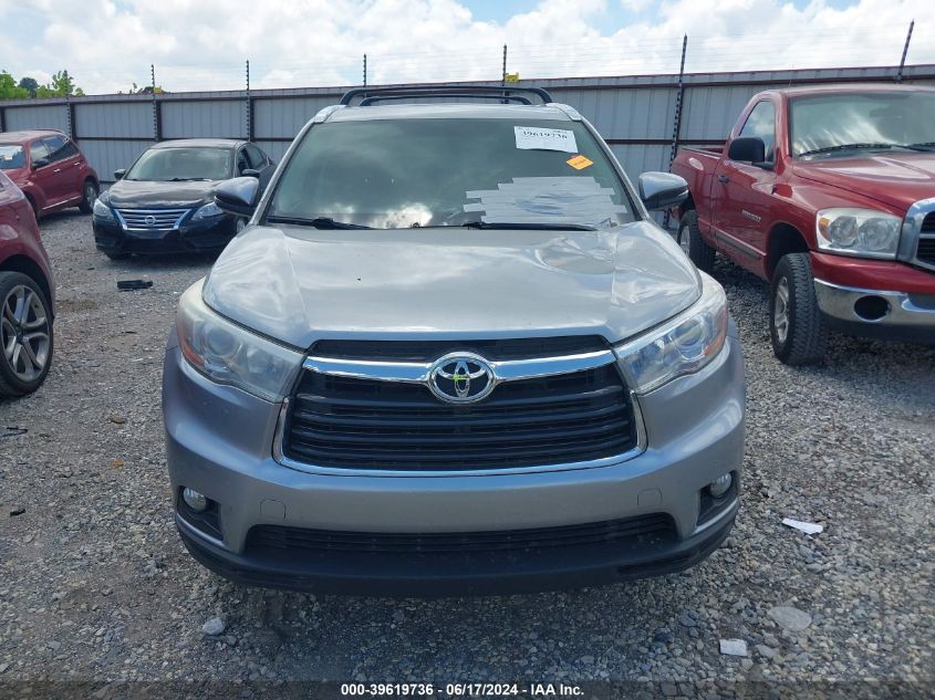 2016 Toyota Highlander Xle V6 VIN: 5TDJKRFH5GS300480 Lot: 39619736