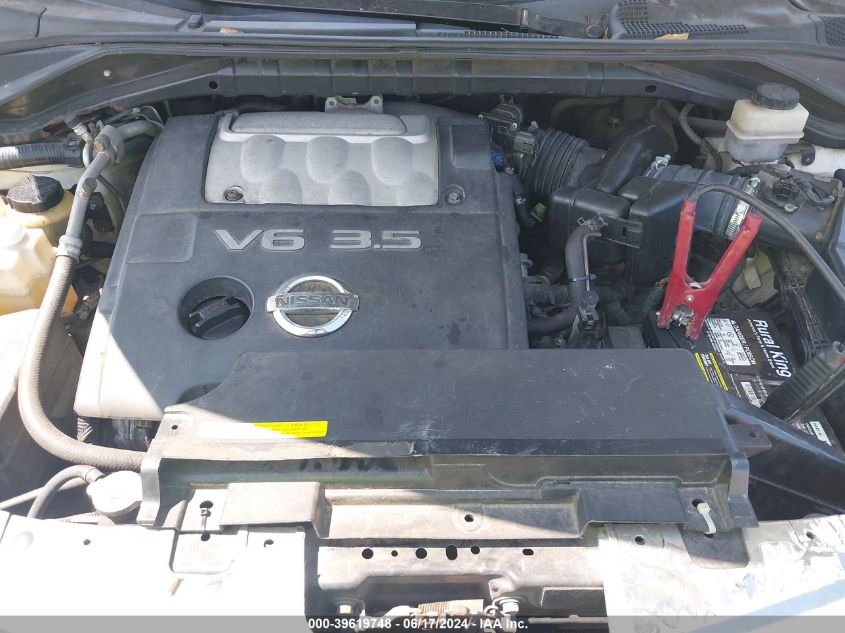 2005 Nissan Murano Sl VIN: JN8AZ08T25W312161 Lot: 39619748