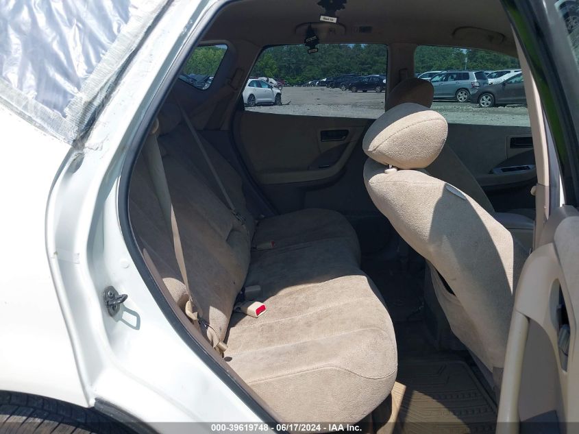 2005 Nissan Murano Sl VIN: JN8AZ08T25W312161 Lot: 39619748