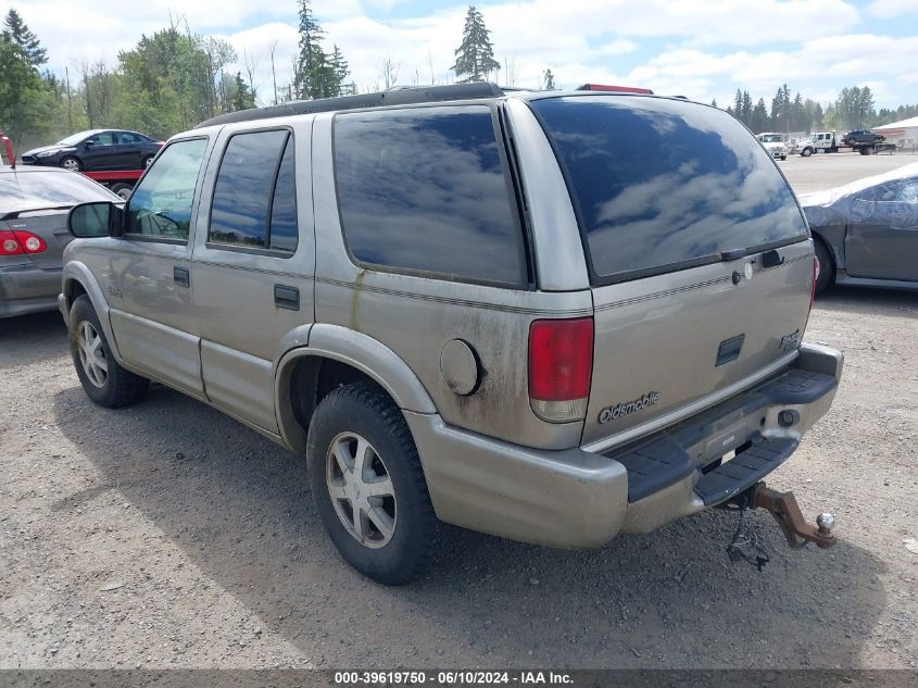 1999 Oldsmobile Bravada VIN: 1GHDT13W0X2720955 Lot: 39619750