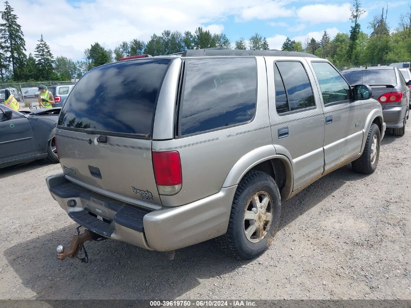 1999 Oldsmobile Bravada VIN: 1GHDT13W0X2720955 Lot: 39619750