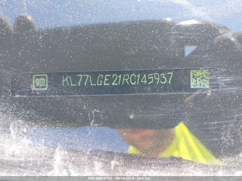 2024 Chevrolet Trax Fwd 1Rs VIN: KL77LGE21RC145937 Lot: 39619783