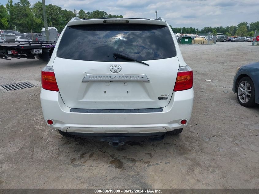 2010 Toyota Highlander Limited V6 VIN: JTEDK3EH6A2161269 Lot: 39619808
