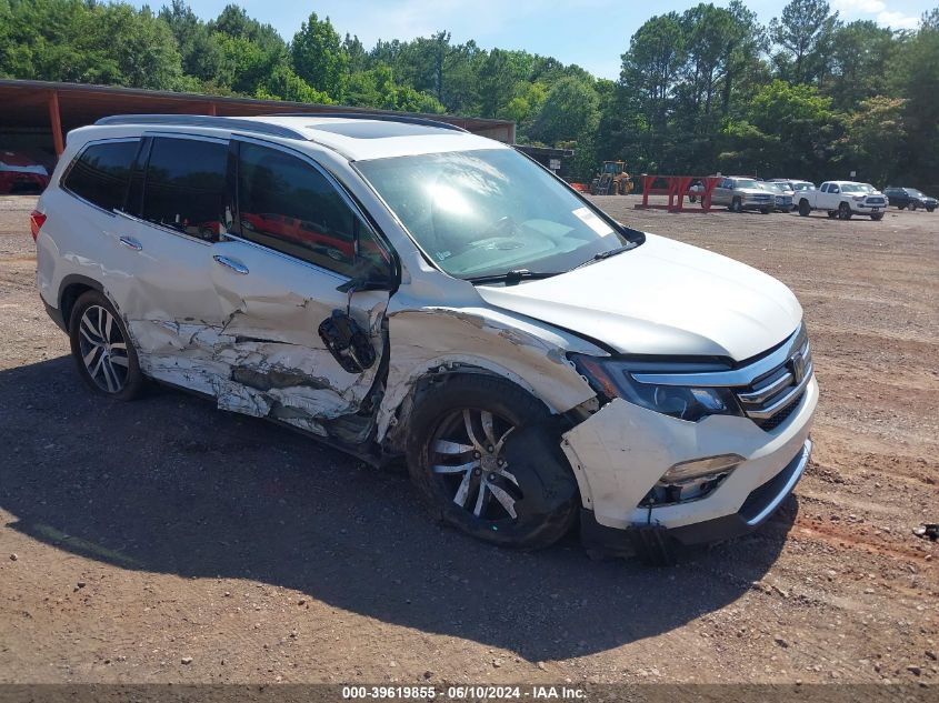 2017 Honda Pilot Touring VIN: 5FNYF5H96HB034538 Lot: 39619855